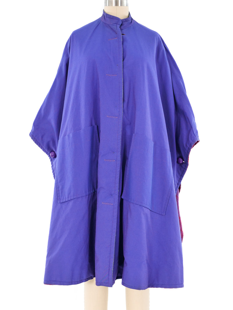 Tonal Checker Tweed Cape Outerwear arcadeshops.com