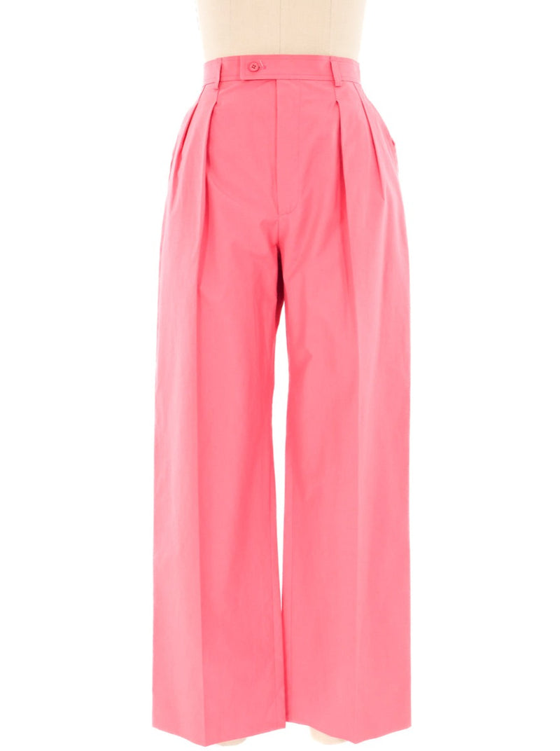 Yves Saint Laurent Rose Trousers Bottom arcadeshops.com