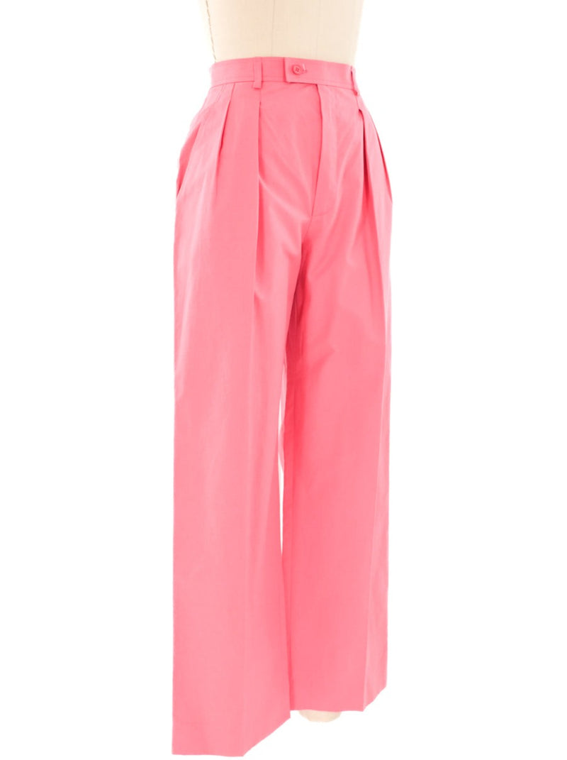 Yves Saint Laurent Rose Trousers Bottom arcadeshops.com