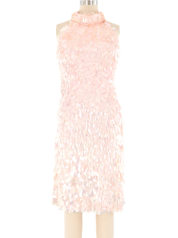 Iridescent Paillette Halter Dress Dress arcadeshops.com