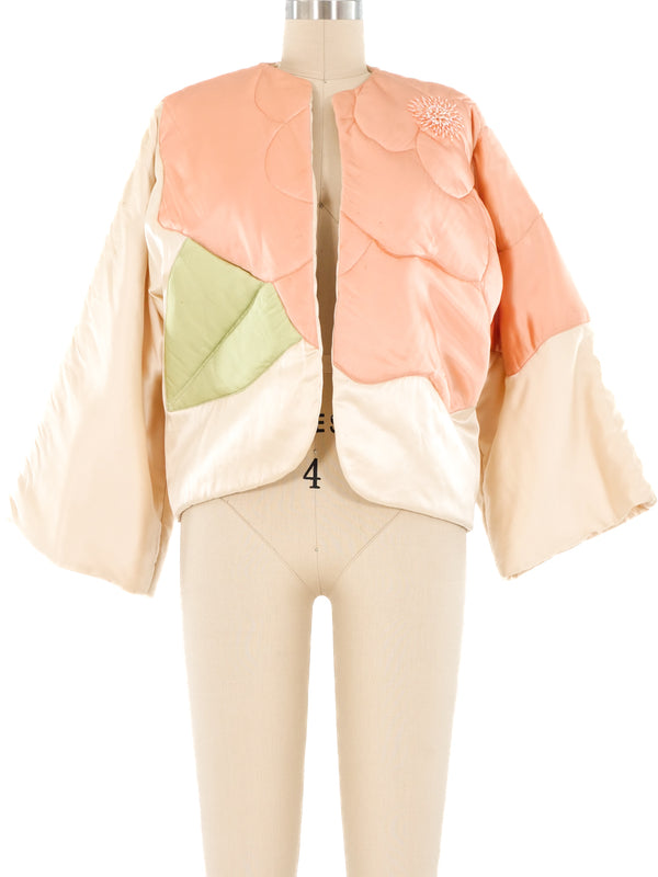 Bill Tice Quilted Pastel Silk Jacket Jacket arcadeshops.com