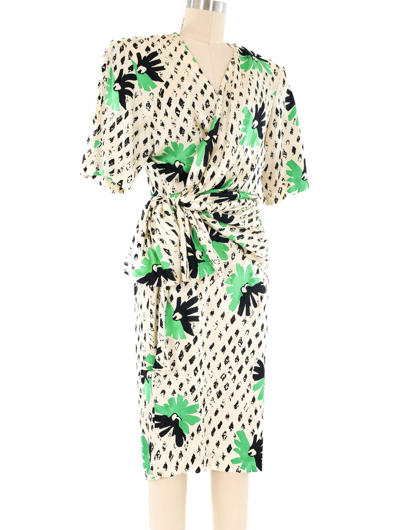 Gucci Printed Silk Wrap Dress Dress arcadeshops.com