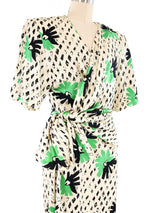 Gucci Printed Silk Wrap Dress Dress arcadeshops.com