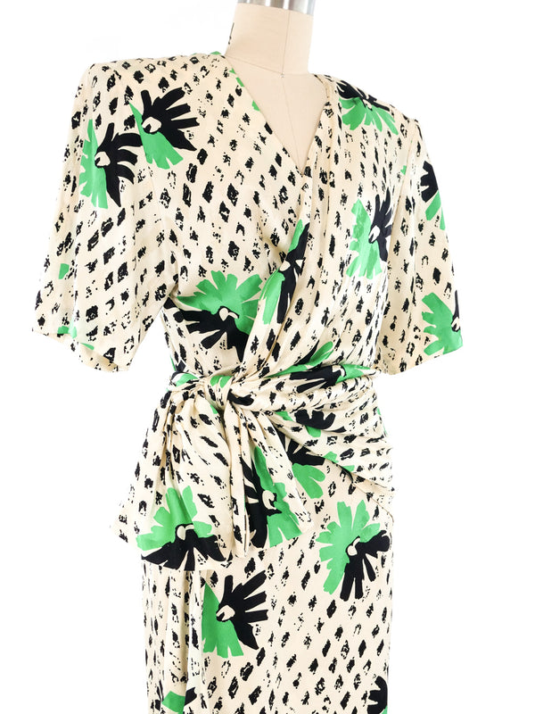 Gucci Printed Silk Wrap Dress Dress arcadeshops.com