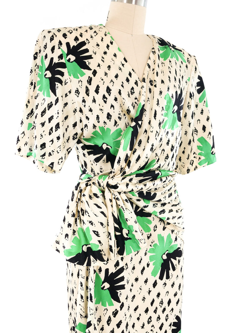 Gucci Printed Silk Wrap Dress Dress arcadeshops.com