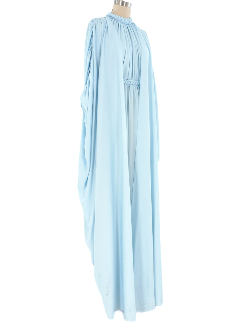 Rizkallah Jersey Gown and Cape Ensemble Dress arcadeshops.com