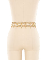 Kenneth Jay Lane Crystal Embellished Goldtone Belt Accessory arcadeshops.com