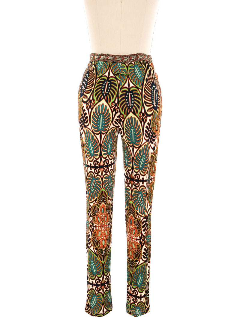 Jean Paul Gaultier Palm Printed Leggings Bottom arcadeshops.com