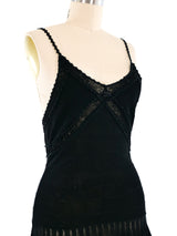 Chanel Lace Trimmed Knit Camisole Top arcadeshops.com