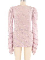 Judy Hornby Ribbon Trimmed Organza Blouse Top arcadeshops.com