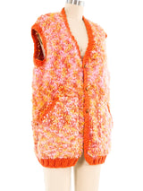 Textured Hand Knit Vest Jacket arcadeshops.com