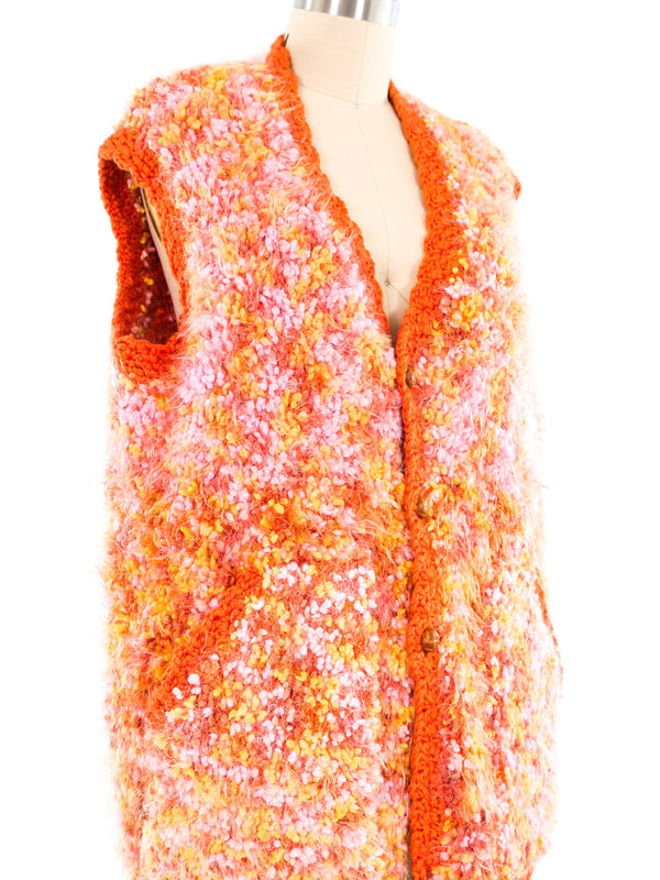 Textured Hand Knit Vest Jacket arcadeshops.com