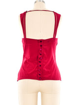 Gucci Velvet Trimmed Bustier Top Top arcadeshops.com