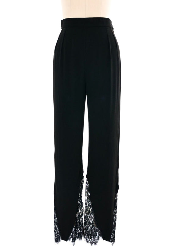 Christian Lacroix Lace Trimmed Trousers Bottom arcadeshops.com
