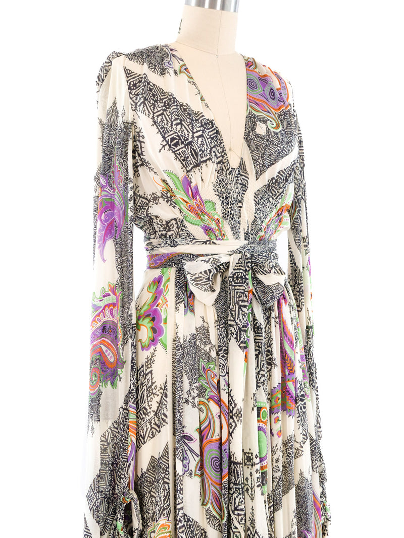 Etro Printed Silk Maxi Dress Dress arcadeshops.com