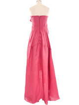 Donna Karan Draped Organza Gown Dress arcadeshops.com