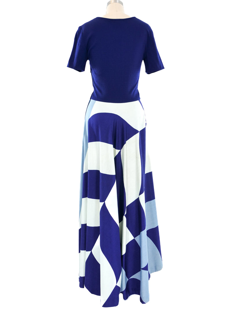 Pierre Balmain Graphic Printed Maxi Dress Dress arcadeshops.com