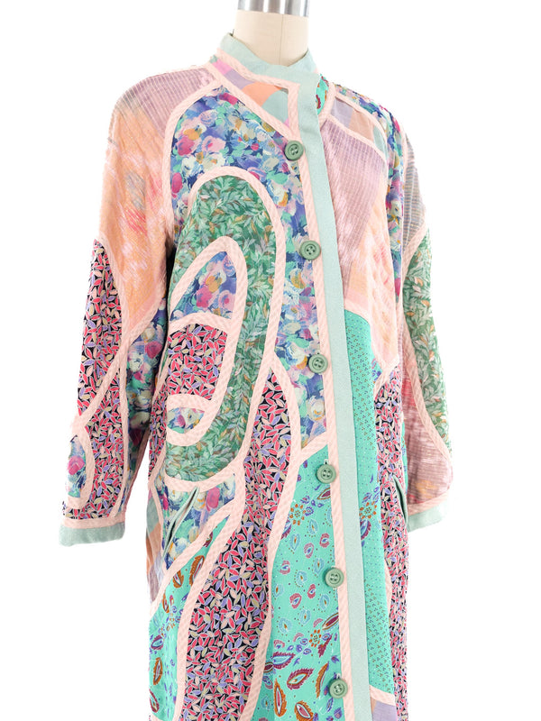 Koos Van Den Akker Reversible Patchwork Duster Jacket arcadeshops.com