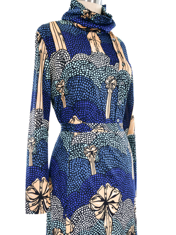 Mosaic Printed Skirt Ensemble Suit arcadeshops.com