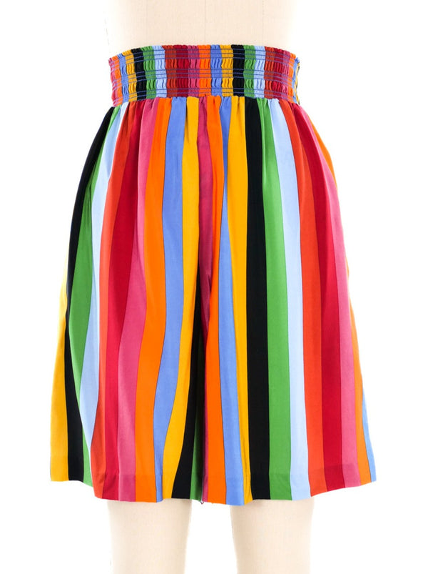 Todd Oldham Rainbow Striped Shorts Bottom arcadeshops.com