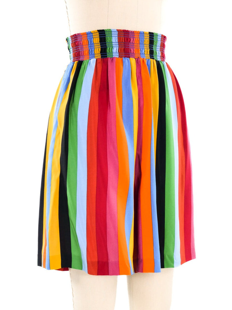 Todd Oldham Rainbow Striped Shorts Bottom arcadeshops.com