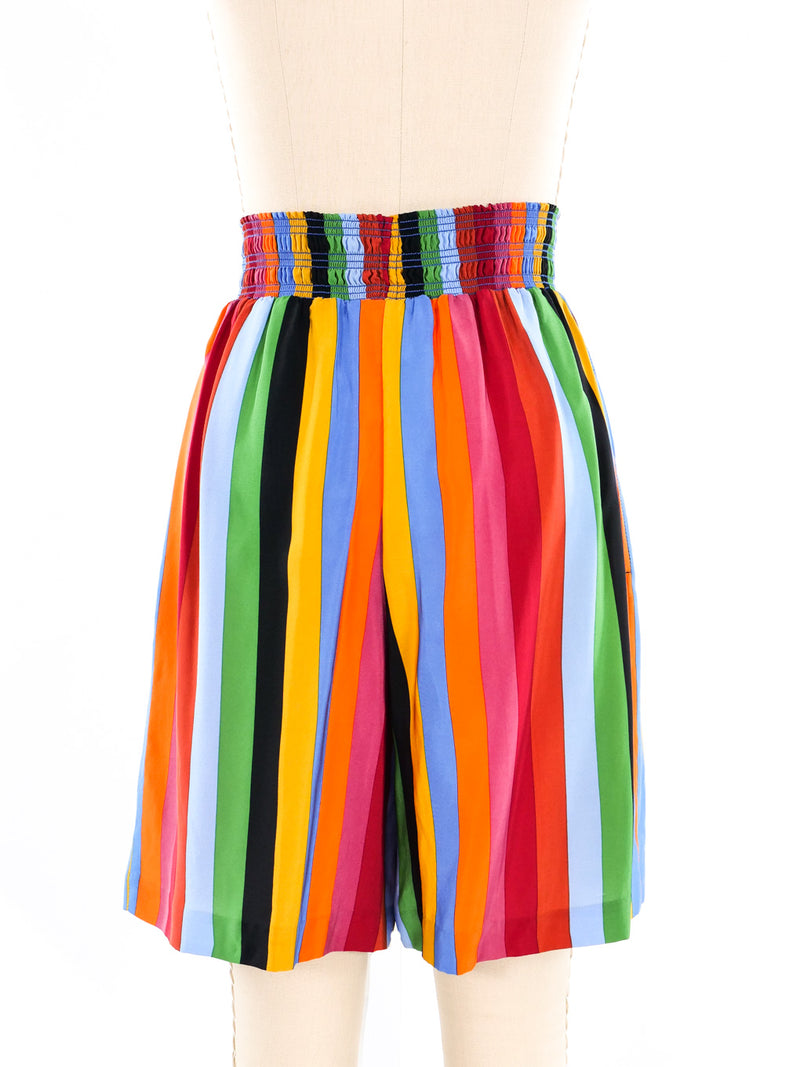 Todd Oldham Rainbow Striped Shorts Bottom arcadeshops.com