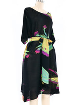 Butterfly Printed Pleated Dress Dress arcadeshops.com