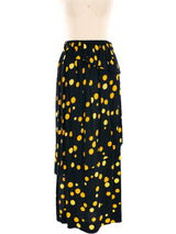 Jean Muir Polka Dot Tiered Skirt Bottom arcadeshops.com