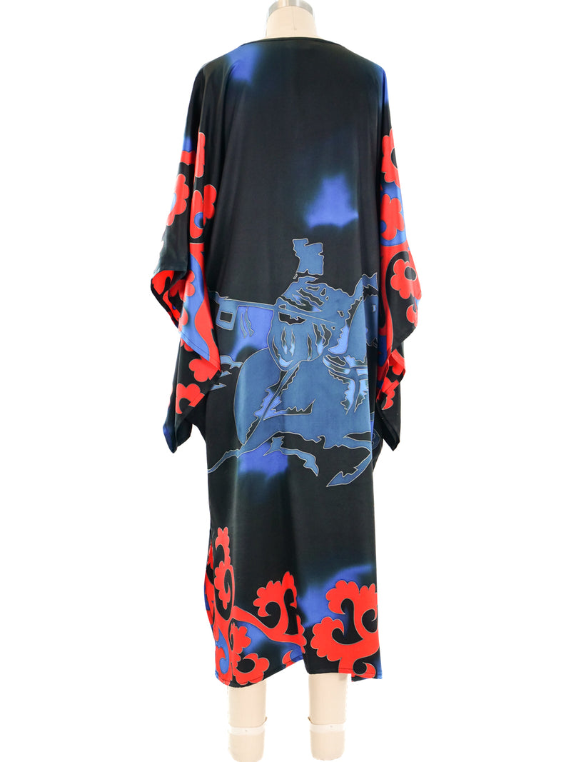 Hand Painted Silk Caftan Dress arcadeshops.com