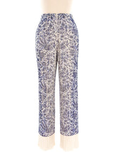 Issey Miyake Pleats Please Graphic Printed Plisse Pants Bottom arcadeshops.com