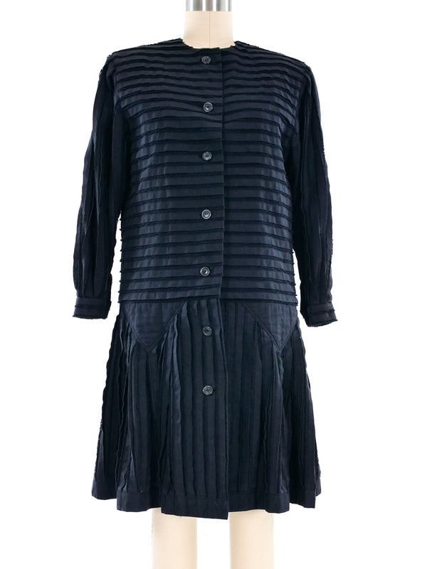 Issey Miyake Pleated Coat Dress Dress arcadeshops.com
