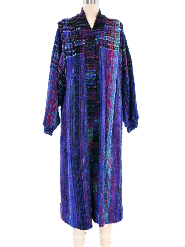 Striped Ribbon Tweed Duster Jacket arcadeshops.com