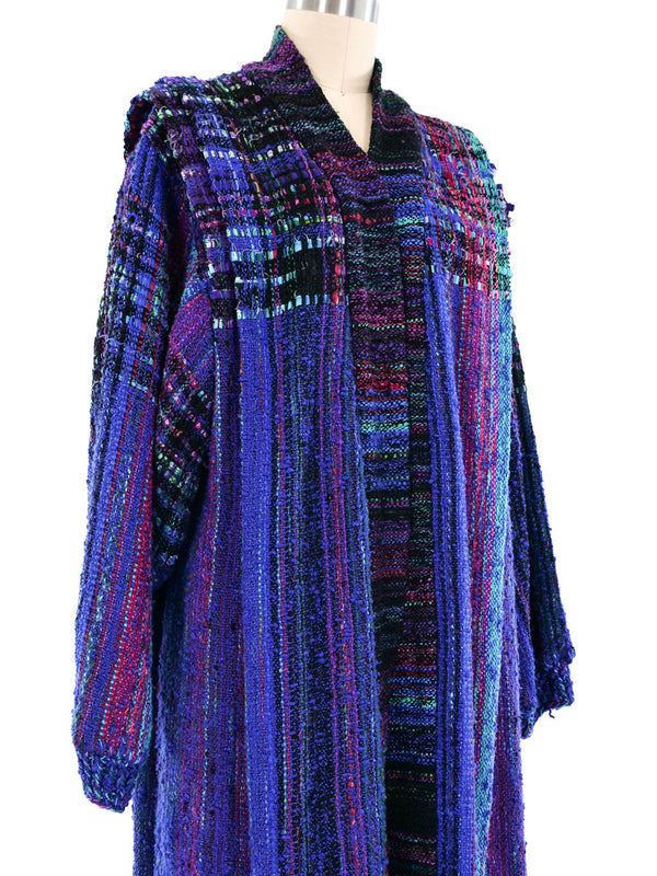 Striped Ribbon Tweed Duster Jacket arcadeshops.com