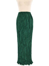 Emerald Plisse Skirt Ensemble Suit arcadeshops.com