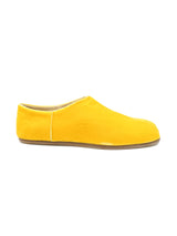 Maison Margiela Canary Velvet Tabi Slippers, Size 41 Accessory arcadeshops.com