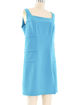 Thierry Mugler Turquoise Shift Dress Dress arcadeshops.com