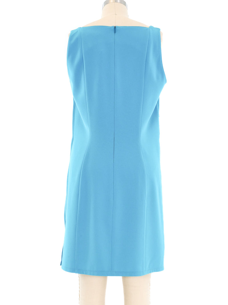 Thierry Mugler Turquoise Shift Dress Dress arcadeshops.com