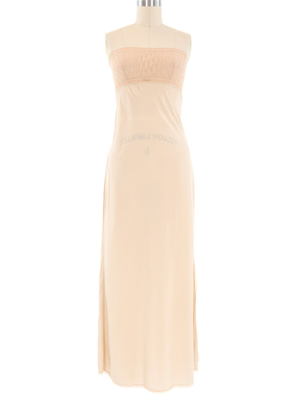 Christian Dior Strapless Diorissimo Lingerie Slip Dress Dress arcadeshops.com