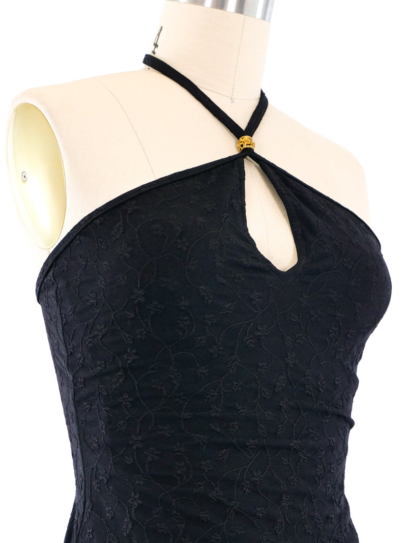 Oscar de la Renta Floral Embroidered Swimsuit Top arcadeshops.com