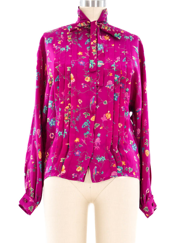 Emanuel Ungaro Floral Printed Blouse Top arcadeshops.com