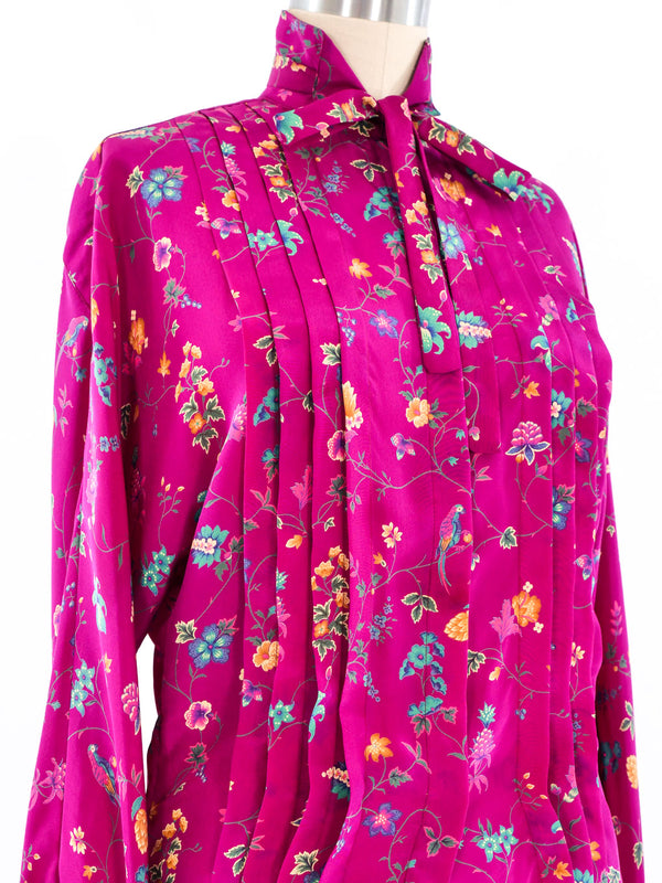 Emanuel Ungaro Floral Printed Blouse Top arcadeshops.com