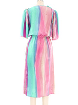 Tie Dye Printed Silk Dress Dress arcadeshops.com