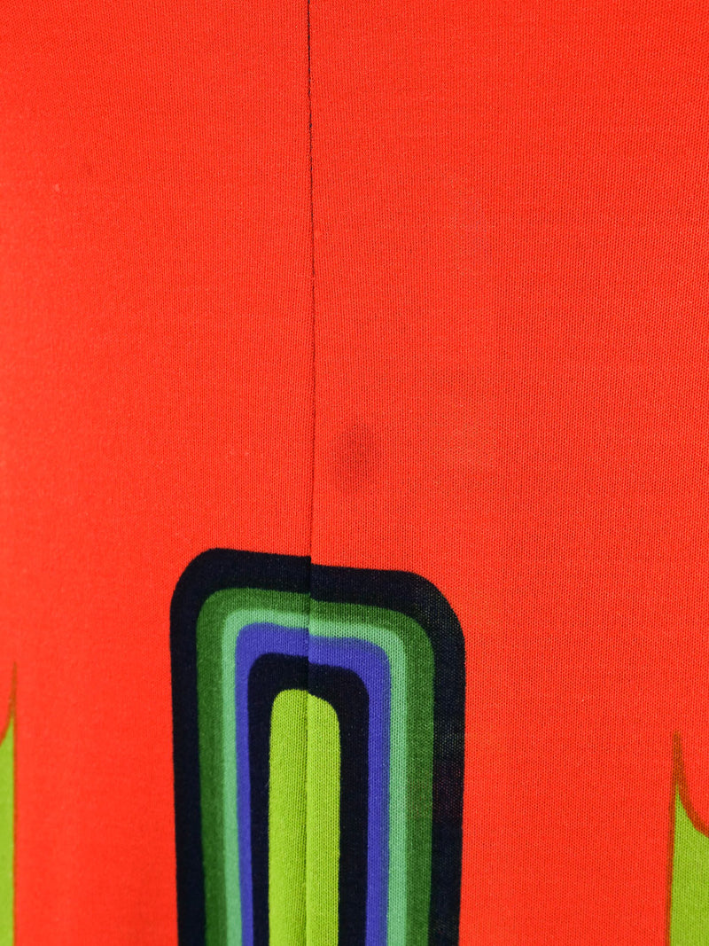 Op Art Printed Jersey Maxi Dress Dress arcadeshops.com