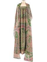 Floral Paisley Printed Maxi Dress Dress arcadeshops.com