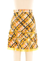 Junya Watanabe PVC Trimmed Tweed Skirt Bottom arcadeshops.com