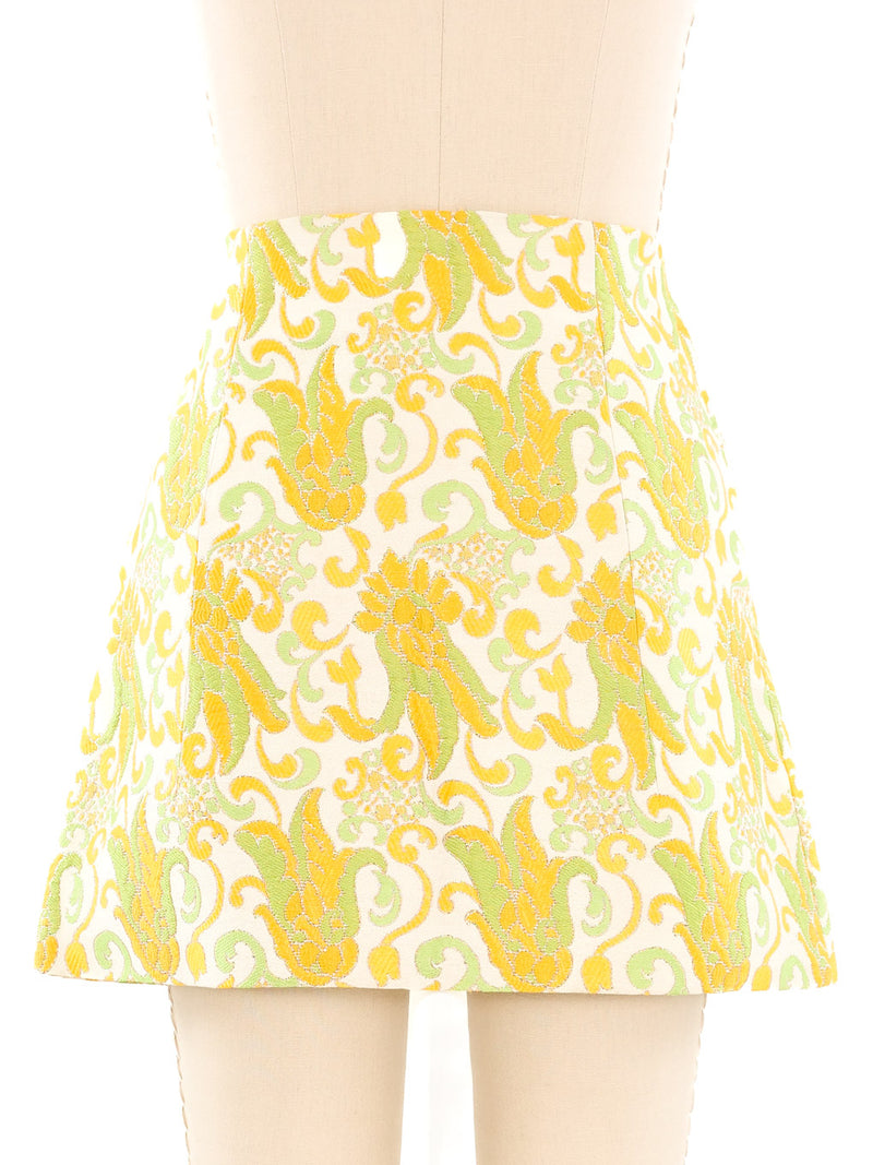 Prada Brocade Mini Skirt Bottom arcadeshops.com