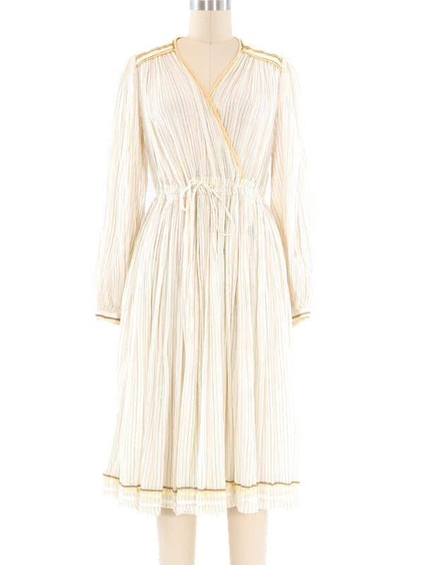 Phool Lurex Striped Cotton Indian Dress Dress arcadeshops.com