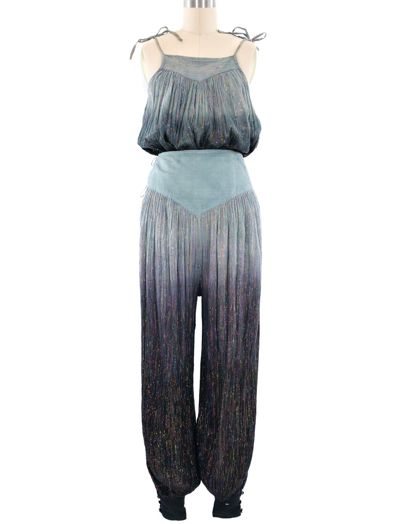 Rainbow Lurex Stripe Pant Ensemble Suit arcadeshops.com