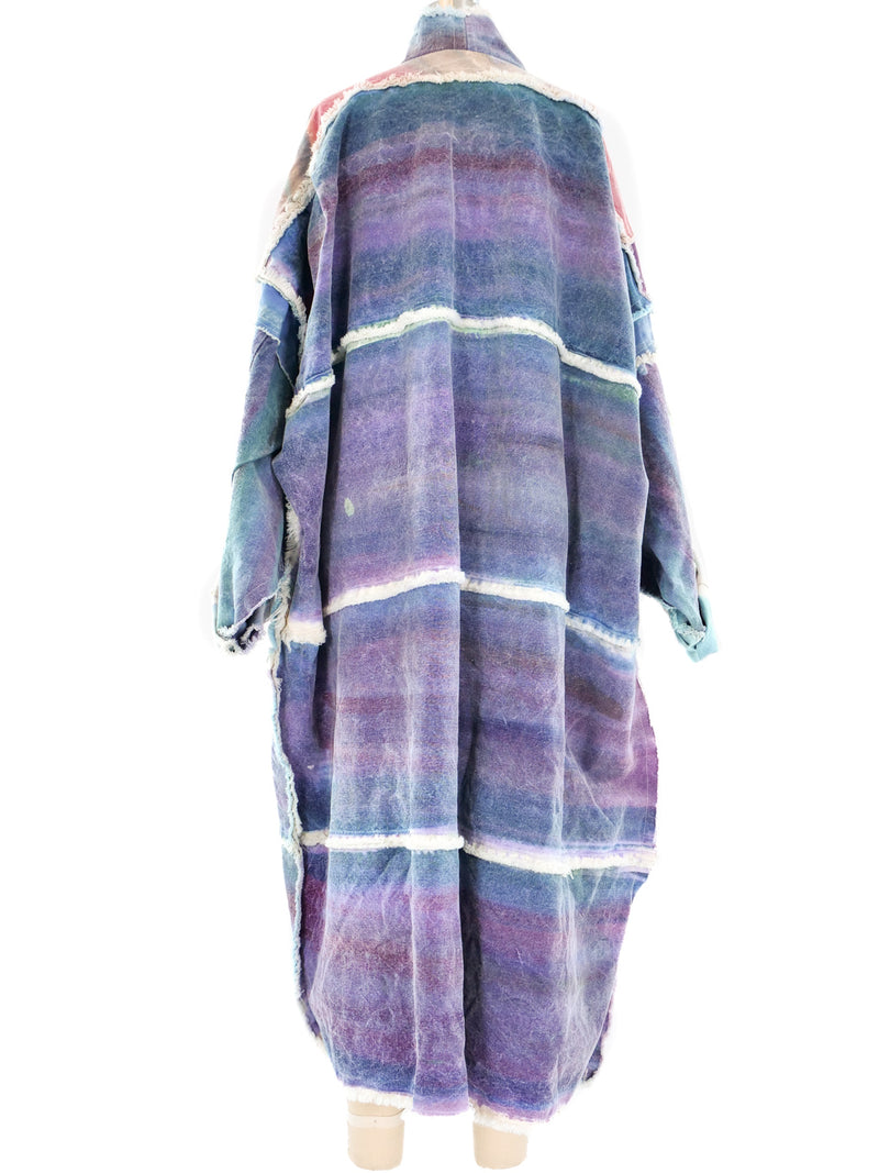Hand Painted Pieced Denim Coat Outerwear arcadeshops.com