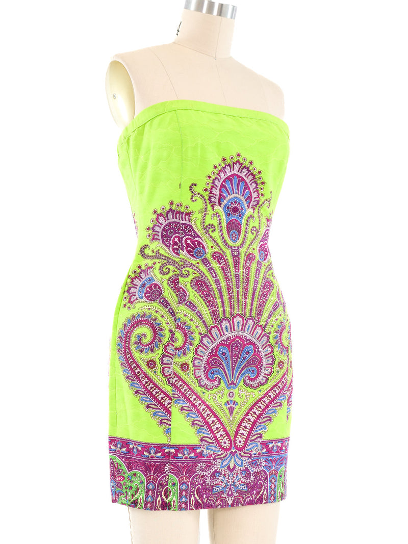 Gianni Versace Istante Baroque Strapless Dress Dress arcadeshops.com